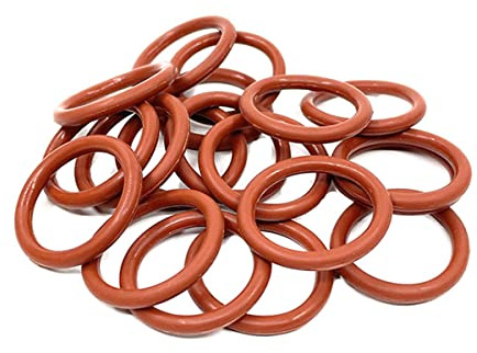 Boxonly O-Ringe aus Silikon, rund, 13,1 mm Außendurchmesser, 9,5 mm Innendurchmesser, 1,8 mm Breite, O-Ringe, Dichtungsring, Dichtung, Rot, 30 Stück