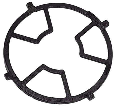 Glomora Griglia per Fornello Universale Nera - Riduttore per Anello a Gas per Cucina E Campeggio - Griglia per Wok in Ghisa Antiscivolo, Accessori per Piano Cottura a Gas