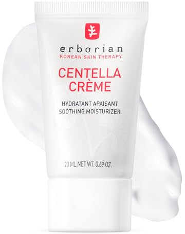 Erborian - Centella Crème avec Centella Asiatica et Acide Hyaluronique - Crème de Jour Anti-Rougeurs - Hydratante & Apaisante - Unifie le Teint de la Peau - Cosmétique Coréen - 20 ml