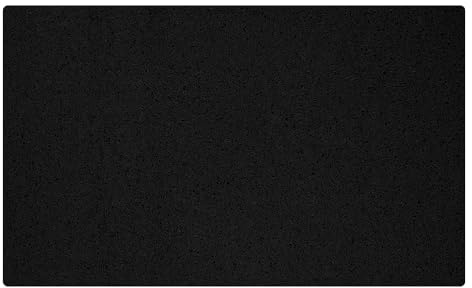 OLIVO.shop - Felpudo de PVC con diseño de rizos rizados, para la entrada exterior, de goma, felpudo de entrada de rizo de vinilo, alfombra exterior flexible, 45 x 75 cm, 5 colores (negro)