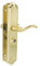 Amig - Manilla para puertas Derecha ALFA con Muletilla 46 en Acero Latonado - Muletilla con Llave - 242 x 44 mm - Adecuado para Puertas de 35 a 45 mm - Diseño Ergonómico y Elegante para Interiores
