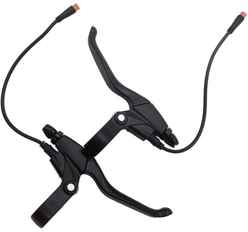 BQPOLING Waterproof Electronic Brake Lever Set for Electric Bicycle Bike (2PIN Waterproof Connector, 20cm)