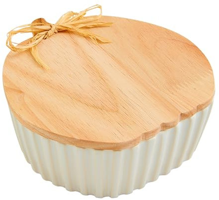 Mud Pie Kürbis überzogener Tidbit, 15,2 x 14,5 cm, Weiß