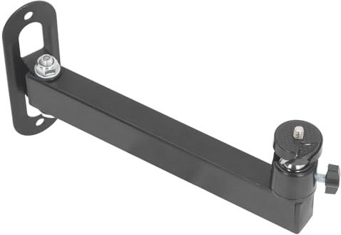 Foldable Projector Wall Mount, Universal Projector Single Arm Bracket with 1/4 Interface, 360° Horizontal Rotation and 90° Vertical Tilt, Strong Load Capacity, 20cm