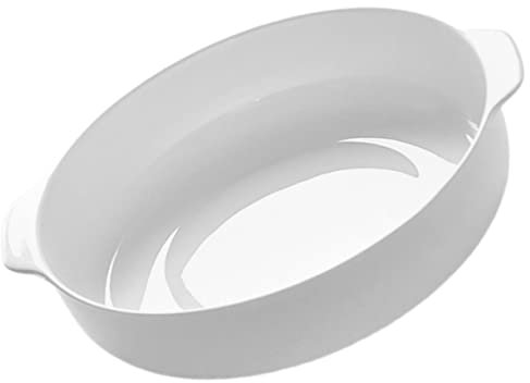 WATIIFUFU Teglia in Ceramica Con Manici Laterali Teglia Per Cottura Temperatura Adatta Per Torte e Servire Frutta Materiale Resistente Alle Alte Temperature Facile Da Pulire