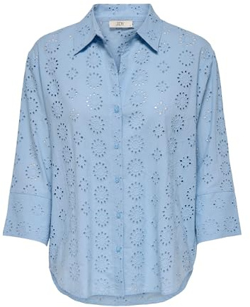 JdY Tallie WVN Noos - Camiseta Larga 3/4, Soft Chambray, L