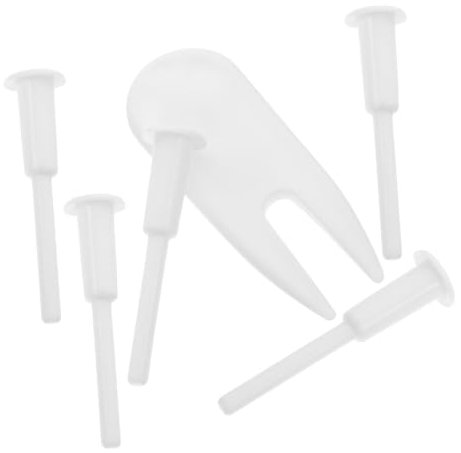 OHPHCALL Yoga Ball Air Stopper Plug Pin Replacement Kit, 6pcs Plastic Exercise Ball Valve Set Inflatable Adapter for Fitness and Gym Use