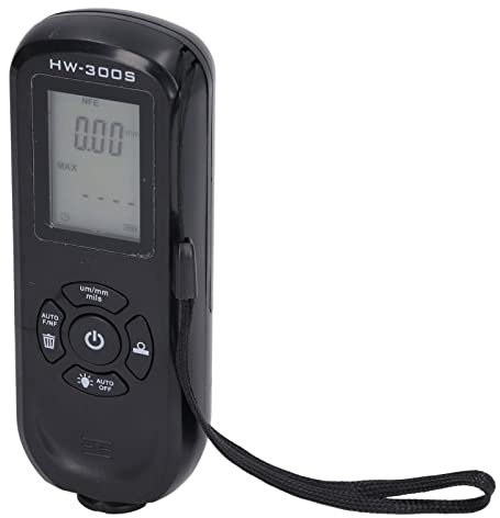 Jauge d'épaisseur de Revêtement HW-300S, Rétroéclairage Numérique LCD, Mesureur d'épaisseur de Film pour le Traitement Chimique des Métaux - Sonde Intégrée Précise - Applicable