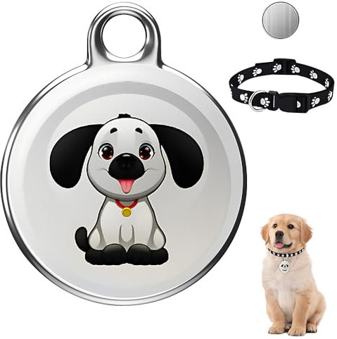 NAVESO Mini GPS Tracker für Katzen Hunde, Haustier Tracker mit Hundehalsband, Katzentracker Hundetracker, Echtzeit-Standortverfolgung, IP65 Wasserdichter,Ohne Monatliche Gebühren