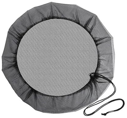 Coperchio a rete per barile a pioggia, Rete di copertura for barili di acqua piovana Secchi di raccolta dell'acqua Coperchio di protezione for serbatoi d'acqua Strumento di raccolta dell'acqua piovana