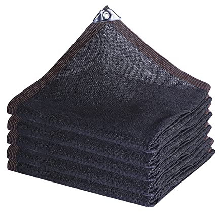Sonnensegel für Gartenschirme, schwarzes Schattennetz, 3,9 x 10,8 m, 90% UV-beständiges Netz für Pflanzen, Blumen, Haustiere, Sonnenschutz und Beschattung
