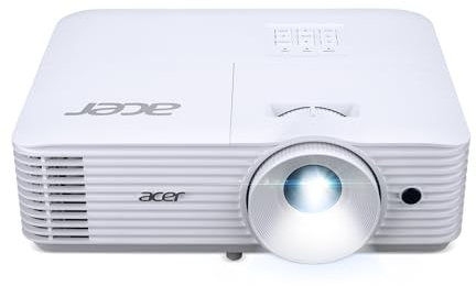 Acer H6546 DLP-Beamer - 1080p Full HD (1.920 x 1.080 Pixel), 5.200 ANSI Lumen, 10.000:1 Kontrast, 3D, Keystone, 1x 3 Watt Lautsprecher, HDMI (HDCP), weiß, Home Cinema