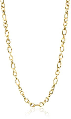 SKENUDY 18K or plaqué gros collier de charme pour les femmes hommes, plaqué or, épais gros clip à papier chaîne Hip Hop collier bijoux unisex, chaîne de lien cubain pour les femmes à la mode