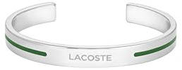 Lacoste Offenes Starres Armreif-Armband für Herren Kollektion ADVENTURER aus Edelstahl – Erhältlich in Silber oder Gold
