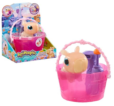 Bizak Animagic Capibara Spa Time, Playset Balnéraire, Bain et détendez Votre Capibara interactif, Corps Doux et Doux (64554415)
