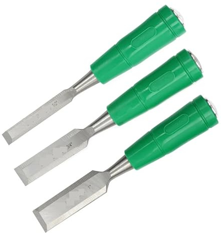 3pcs Wood Carving Chisel Set 3/4/1/2''/1'' Wood Flat Carving Knife for Carpenter Carving Woodworking Tool