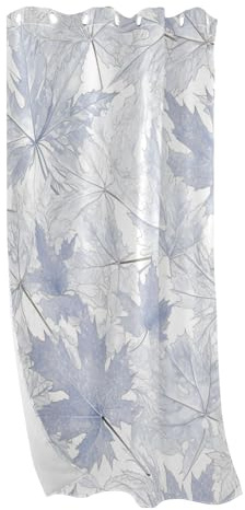 Amooorous Silver Maple Leaf Blackout Drapes for Sliding Glass Doors Decorative Curtains For Bedroom Living Room 84 cortinas de oto?o