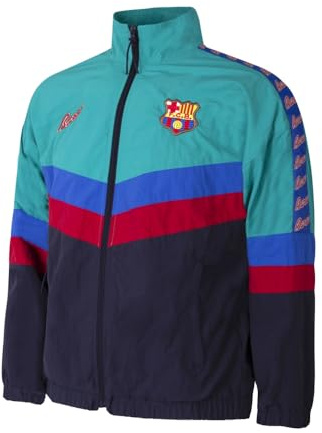 Copa - Chaqueta de entrenamiento - Fútbol - Hombre - Barcelona - Retro - Verde - 100% nailon - Talla XL