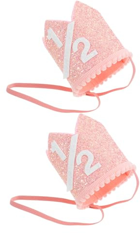 TOYANDONA 2piezas Sombrero Brillante para Fiesta Infantil Tiara de Cumpleaños para Pequeños Accesorios para Fotomatón Infantil para Celebraciones