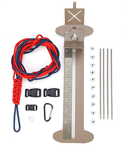 Tbest Paracord-Schablone, Paracord-Armband, Jig Set, Rahmen aus Stahl, verstellbar, DIY, Paracord, Armband, Maker Jig, Set mit Hanks Schnallen, Ersatz für Kinder, kreative Kunst & Handwerk