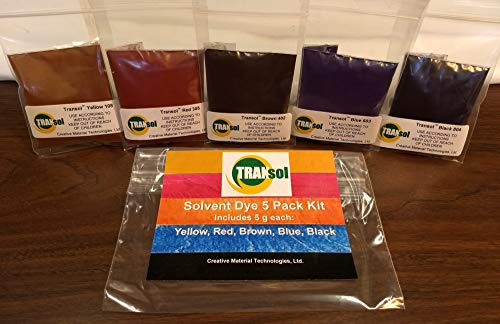 Wood Dye – Powdered Solvent 5 Color Kit – Wood Stain Kit (25 Grams)