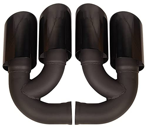 Bapmic - Lot de 2 embouts d’échappement - Cache-échappement - Pour Porsche Cayenne 958 Round