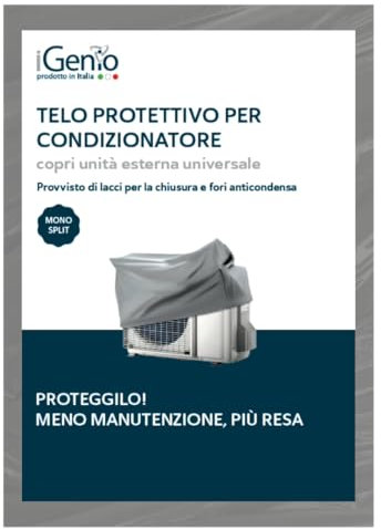 Telo Protettivo Copri Unità Esterna per Condizionatori Mono Split 840x640x340 mm - art.220