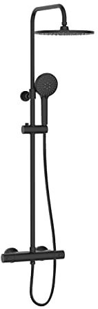 Bristan BUZ SHXDIVCTFF BLK Buzz Thermostatic Bar Shower with Rigid Riser