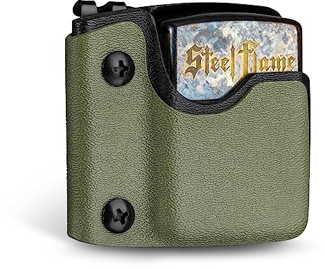 TACTICAL GEEK TX2 Encendedor Titular, encendedores de Almacenamiento de protección Titular, Encendedor Titular, más Ligero cinturón Z-Clip Clip de cinturón, Verde