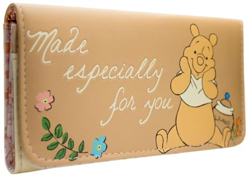 Winnie The Pooh Blumen & Honig Extra für Dich Portemonnaie Tri-Fold Münzfach & Kartenhalter, Orange