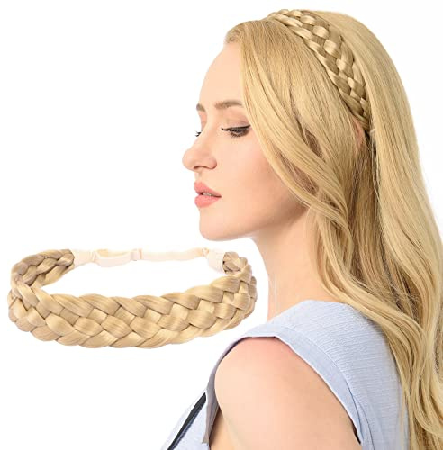 Gledola 5 Stränge Synthetisches Haar Geflochtenes Stirnband Haar Geflochtenes Stirnband (Honey Blonde)