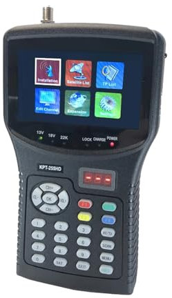 TIEOAXFT KPT-255HD DVB-S2 Satellite Finder Ricevitore TV satellitare Digitale Full HD Misuratore MPEG-4 HD DVB-S2+HEVC H2.65