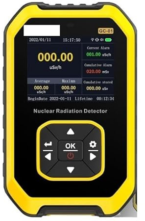 GC-01 Geigerräknare Kärnstrålning Personlig Dosimeter Detektorer Röntgen Gamma Detektor Radioaktiv Tester(Yellow GC-01)