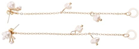 LRXIYODE Orecchini Catenella con Cinturino in Rame e Silicone per Auricolari Wireless, Design Anti-perdita Elegante e Stile Coreano per Lavoro e Attività All'aperto