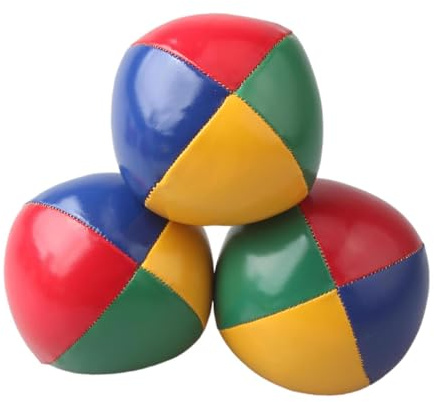AMSLSIU Giocoliere Palla da giocoliere Giocattoli Trucchi Gioco Palle morbide e Lisce in PU Bambini Allenamento Sportivo in attività all'aperto Palla da Giocoleria Professionale Acrobazie Lancio