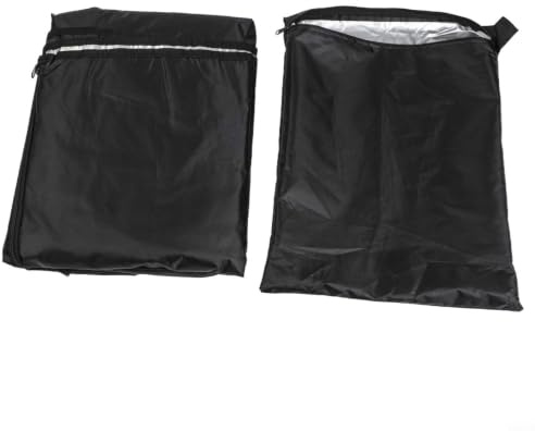 FUANA Housse d'étagère Oxford 420D pour étagères debout, protection imperméable avec poche à fermeture éclair (91 x 46 x 183 cm)