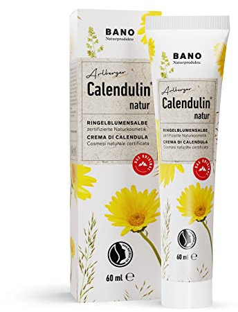 CALENDULIN Pomada Natural de Caléndula 60ml | Certificado 100% NATURE | cosmética natural certificada | promueve la regeneración de la piel después de pequeñas inflamaciones