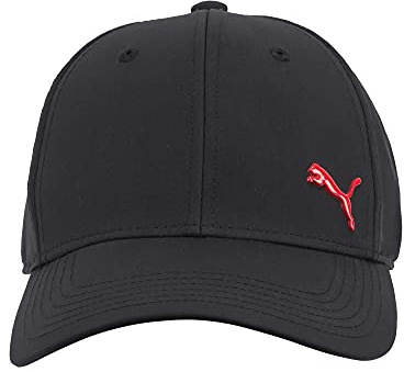 PUMA Unisex-Erwachsene Evercat Stretch Fit Baseball Cap Baseballkappe, Schwarz/Rot, L/XL
