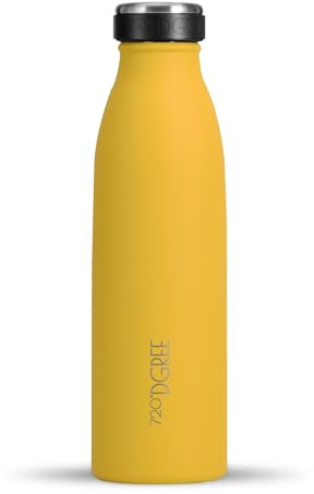 720°DGREE Vaccum Insulated Water Bottle “milkyBottle“ - 500 ml - BPA-Free, Leakproof, Thermo Stainless Steel Flask - Kids, Children, Sports, Kindergarten, School, Gym, Hot, Cold & Carbonated Drinks