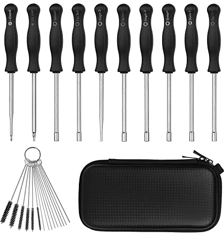 Lot de 10 tournevis pour carburateur de réglage commun à 2 cycles - Outil de réglage du carburateur pour petit moteur - Kit de carburateur