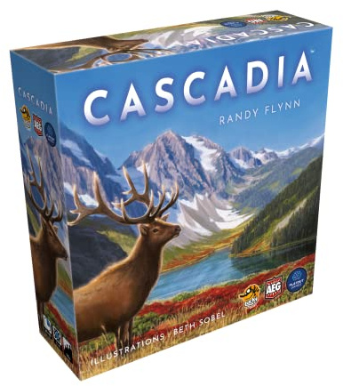 Lucky Duck Games - Cascadia, französische Version, Brettspiel, Brettspiel, ab 10 Jahren, 1 bis 4 Spieler, 30-45 Minuten