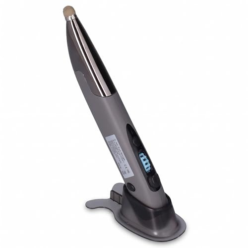 Mouse Ottico Senza Fili con Penna Tascabile, Penna Mouse Senza Fili USB da 2,4 GHz con Funzione Stilo Regolabile 3 DPI 5 Tasti Mouse con Penna Ricaricabile per Scrittura a Mano Wireless (Grigio)