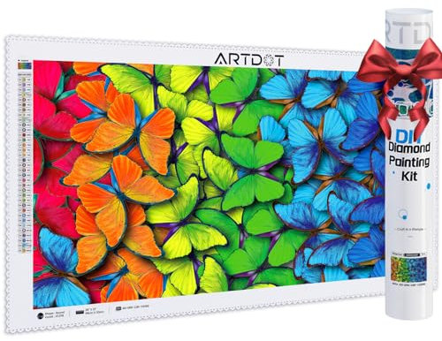 ARTDOT Lizenzierte 5D Diamond Painting Erwachsene Set (33 * 66cm), DIY Voll Diamant Painting Bilder für Home Wanddekoration, Diamond Painting Zubehör als Geschenk für Mädchen Frauen Männer Mama Oma