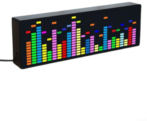 Lioaeust LED-Musik-Spektrum-Anzeigemodul, Spektrumanzeige, VU-Meter, RGB-Verstärker, Lifier-Platine, Audiopegelanzeige für Musik-Visualisierungsgerät (Drahtsteuerung), 1118676158