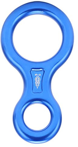 Discensore Figura 8, Discensore Figura 8, Dispositivo di Discesa Ad Alta Quota, Discensore Per Discesa in Corda Doppia in Lega Per Esplorazione di Caverne, Arrampicata su Roccia, Salvataggio