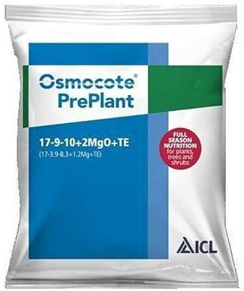 Osmocote PrePlant Plant Food 1kg Slow Release Fertiliser For Season-Long Plant Nutrition 17-9-10+2MgO+TE Suitable For Professional Use