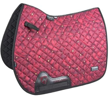 Aubrion Shires ARMA Hyde Park Schabracke, Paisleymuster, 43,2 - 45,7 cm, rotes Paisleymuster
