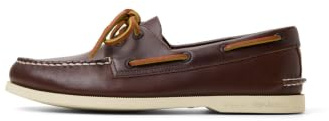 Sperry Men's Authentic Original 2-Eye Leather Boat Shoe, Dark Brown, 13