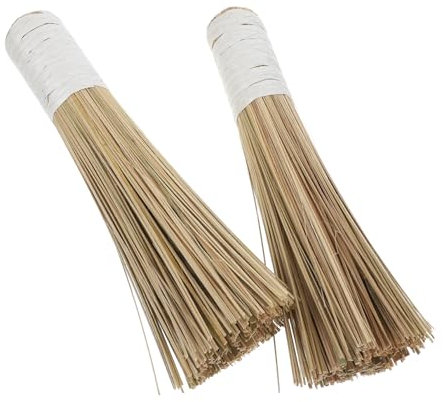 Healvian 2pcs Bamboo Pot Brush for Kitchen Cleaning Natural Scrub Brush for Wok and Pot Wash Multi-function Household Cleaning Tool Portable and Convenient for Dish Washing up
