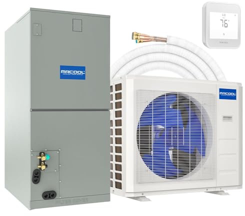 MrCool VersaPro 2.5 Ton 17 SEER2 Central Ducted Heat Pump Split System - Multiposition - R454B - 35ft Pre-Charged DIY Line Set Included